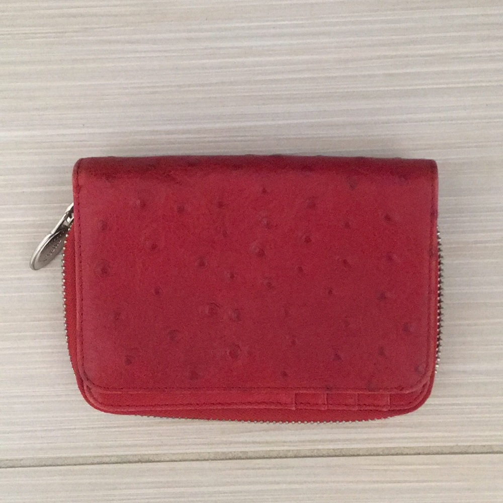 Small red Furla wallet